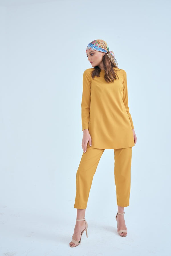 Mum Yellow Trousers & Tunic Double Suit